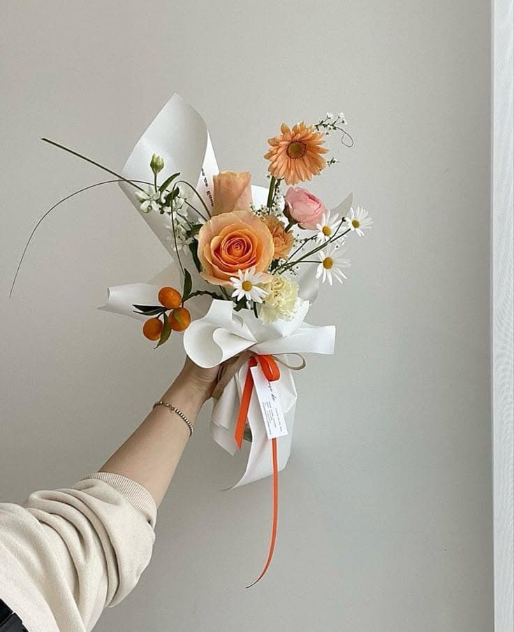 Sunset Mixed Flower Bouquet